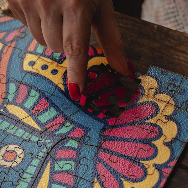 Mandala Trebol Bleu